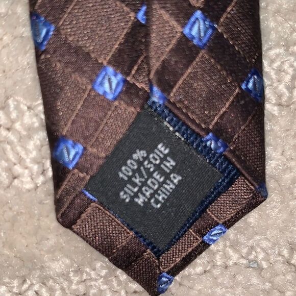 Michael Kors  Brown and Blue Tie - Picture 3 of 3